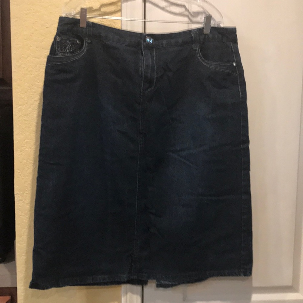 Denim skirt by dress barn